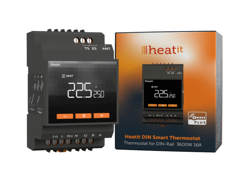 Heatit DIN Smart Thermostat - HEAE5430459 - Vesternet