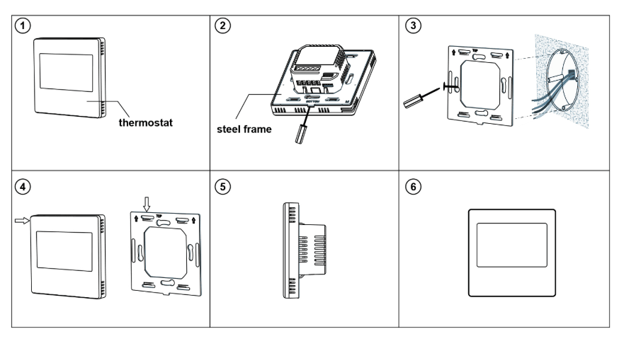 Zigbee MCO Home Fan Coil 2 Pipe Thermostat - MCOZF7M2AZB_B - Vesternet