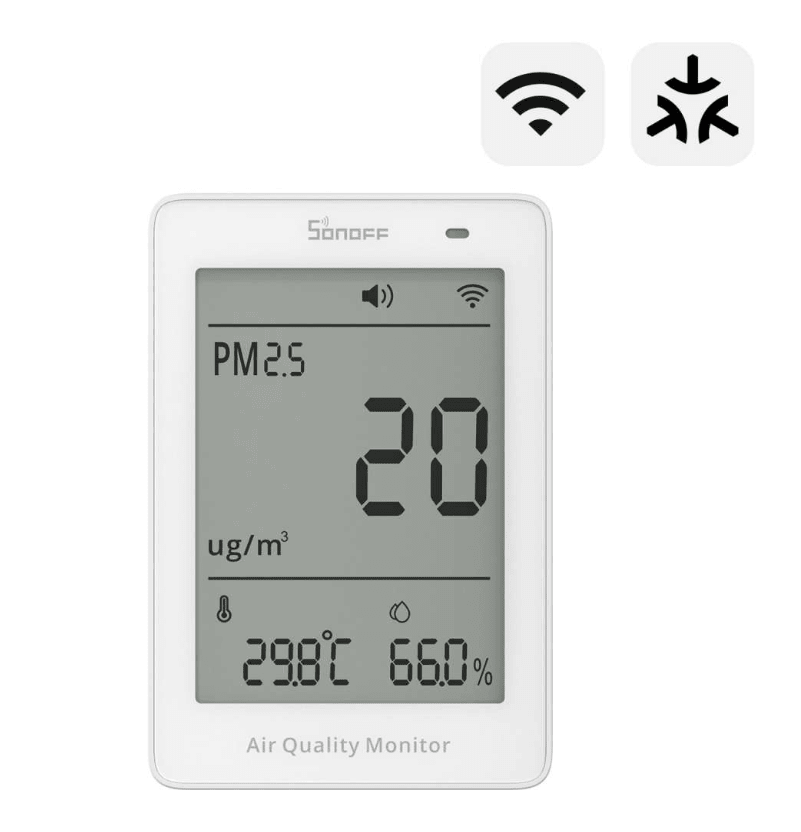 Matter Sonoff AirGuard PM2.5/PM10 Air Quality Monitor - SONLSAWF-07P - Vesternet