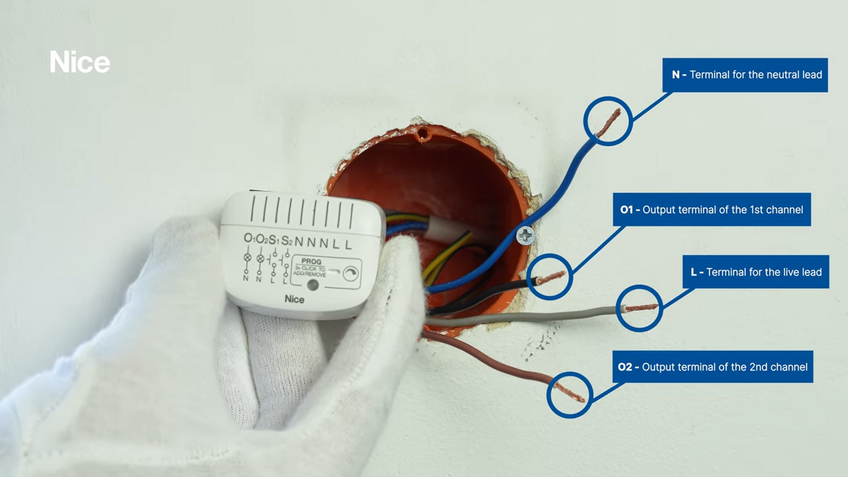 Z-Wave Nice Double Dimmer Control