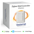 Vesternet Zigbee Wall Controller - 8 Button - VES - ZB - WAL - 012 - Vesternet