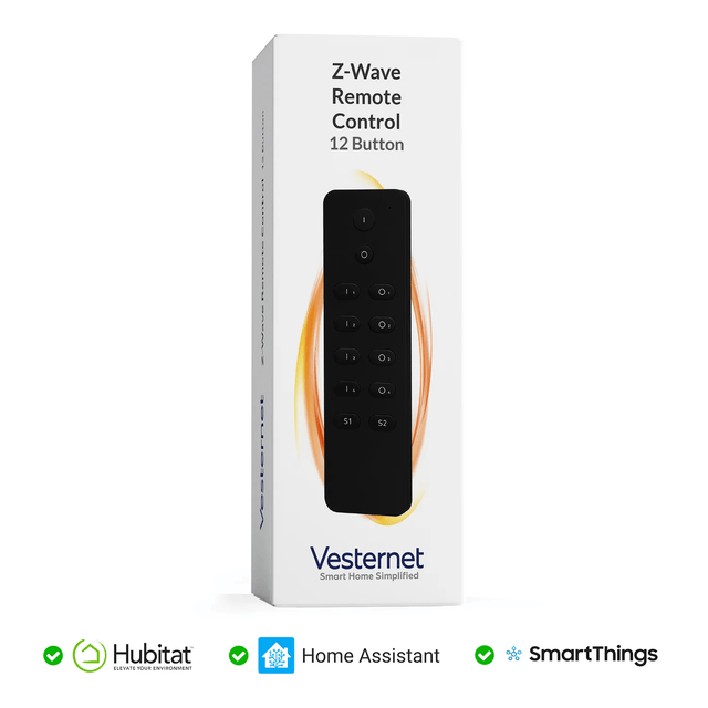 Vesternet Z - Wave Remote Control - 12 Button - VES - ZW - REM - 010 - Vesternet
