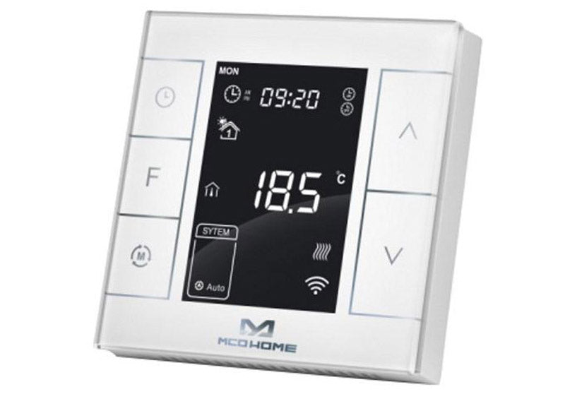 Z - Wave Plus MCO Home Electrical Heating Thermostat with Humidity Sensor - V2 - MCOEMH7H - EH2 - Vesternet