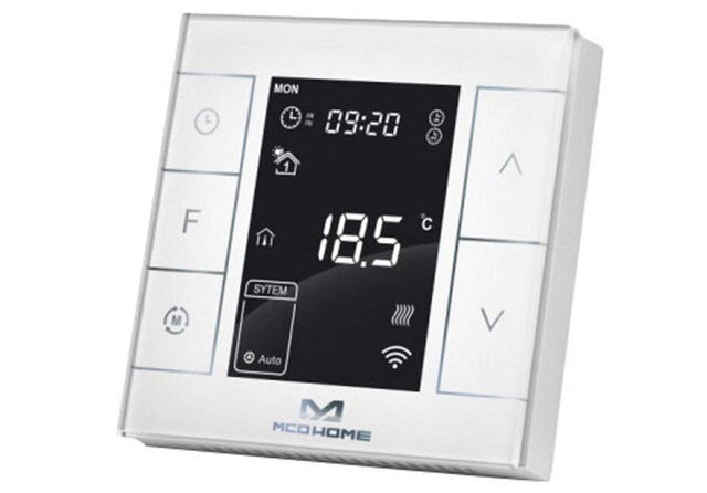 Z - Wave Plus MCO Home Electrical Heating Thermostat with Humidity Sensor - V2 - MCOEMH7H - EH2 - Vesternet