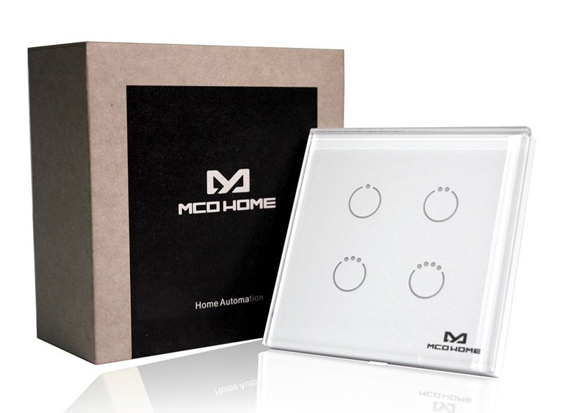 Z - Wave Plus MCO Touch Panel Switch GEN5 - Four Load - UK - 700 series - MCOETPS314_700 - Vesternet