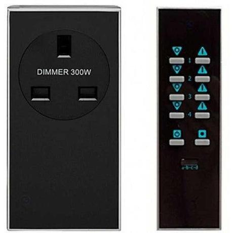 LightwaveRF Remote Control Dimmable Socket Kit - 2 pack - JSJSLW301BLK - Vesternet