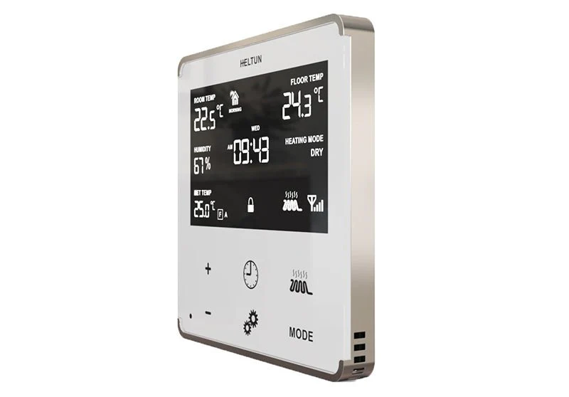When is this thermostat going to be available? Also, will it work an electric underfloor heating system?