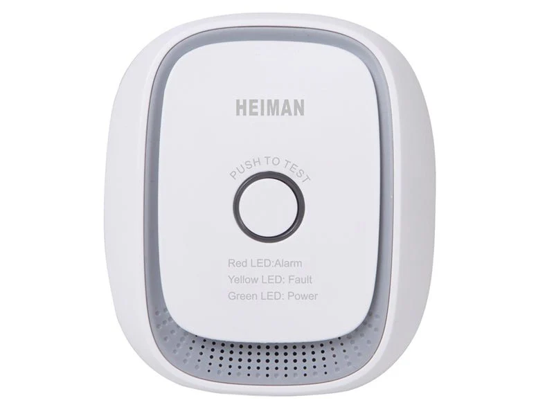 How many gas sensors, like the Zigbee Heiman, are needed for each room in the basement?