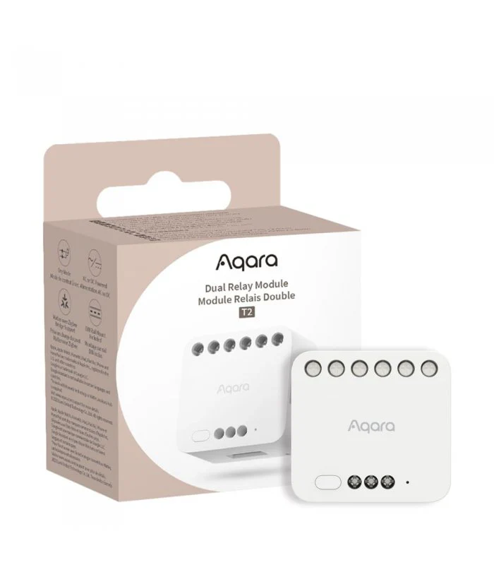 What are the voltage and current ratings for the Aqara T2 relay? Does it need DC or AC power?