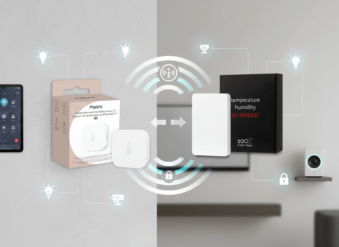 Aqara Temperature and Humidity Sensor T1 vs Z-Wave Plus Zooz XS Sensor: Smart Environmental Monitoring Showdown