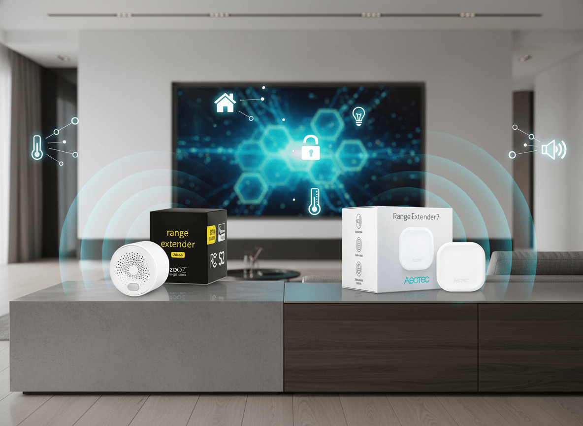 Zooz 800 Series Range Extender vs Aeotec Range Extender 7: Smart Home Coverage with Power Monitoring vs Pure Signal Amplification - Vesternet
