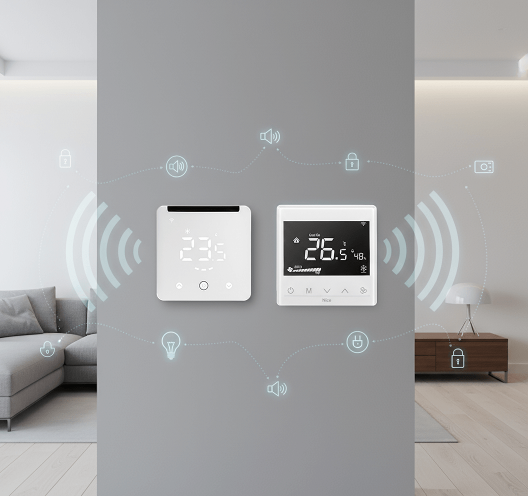 MCO Home IR2900 vs Nice Fan4 Control: Split AC vs Fan Coil Climate Solutions