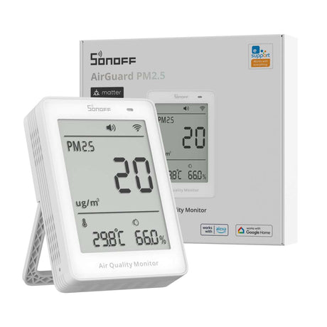 New: Matter Sonoff AirGuard PM2.5/PM10 Air Quality Monitor – Real-Time Indoor Air Quality Monitoring
