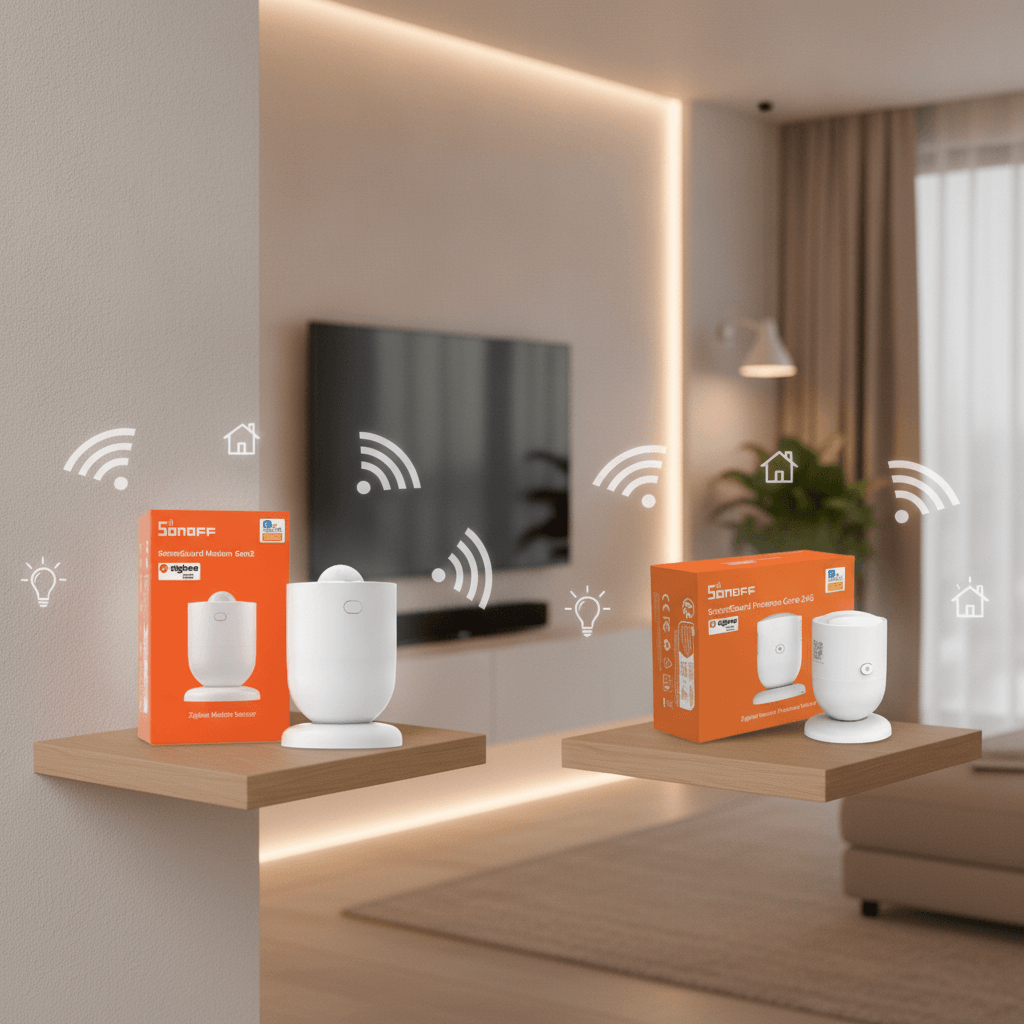 Zigbee Sonoff Radar Human Presence Sensor vs Zigbee Sonoff SenseGuard Gen2: mmWave Presence Detection or PIR Motion Sensing — Which Smart Sensor Suits Your Home?