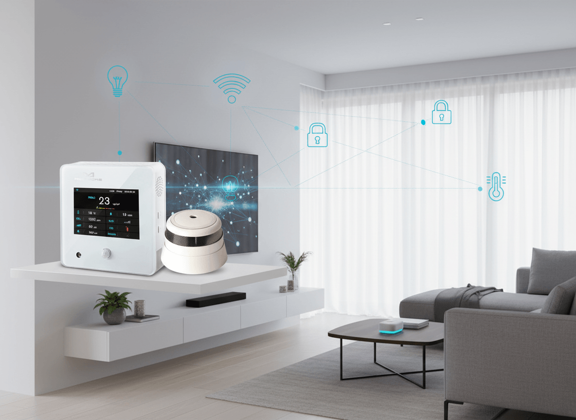 Z-Wave Plus MCO Home Multi Sensor vs Zigbee Frient Intelligent Smoke Sensor: Complete Home Monitoring vs Dedicated Fire Protection - Vesternet