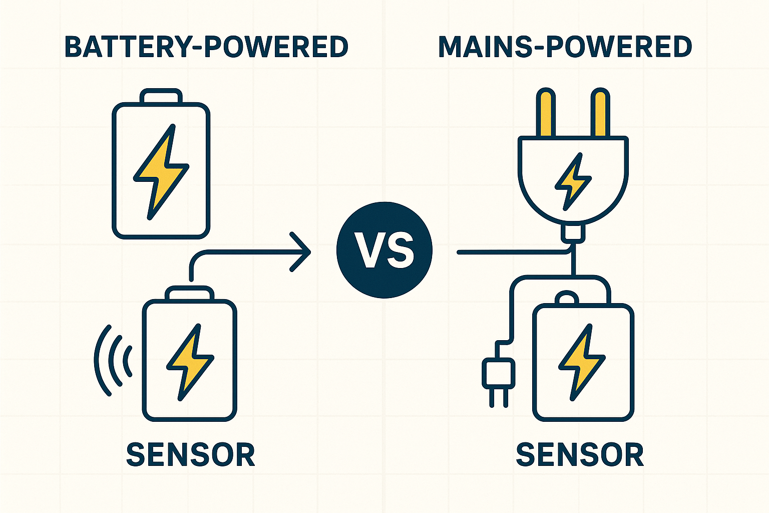 Battery vs Mains Powered Sensors: Pros and Cons - Vesternet