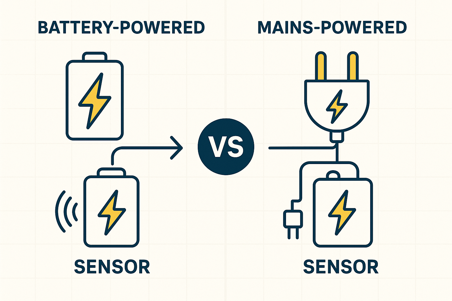Battery vs Mains Powered Sensors: Pros and Cons