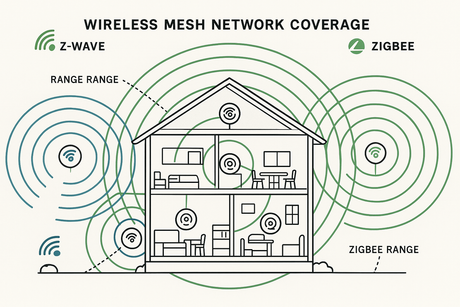 Mesh Network Range: How Far Can Zigbee and Z-Wave Reach?