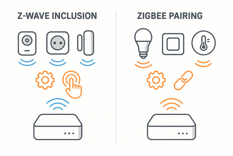 Pairing vs Inclusion: Z-Wave and Zigbee Setup Differences