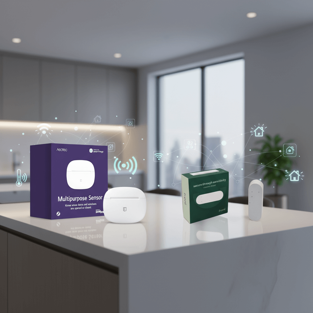Zigbee Aeotec SmartThings Multipurpose Sensor vs Zigbee frient Vibration Sensor: Which Smart Sensor Delivers Better Home Security and Automation?