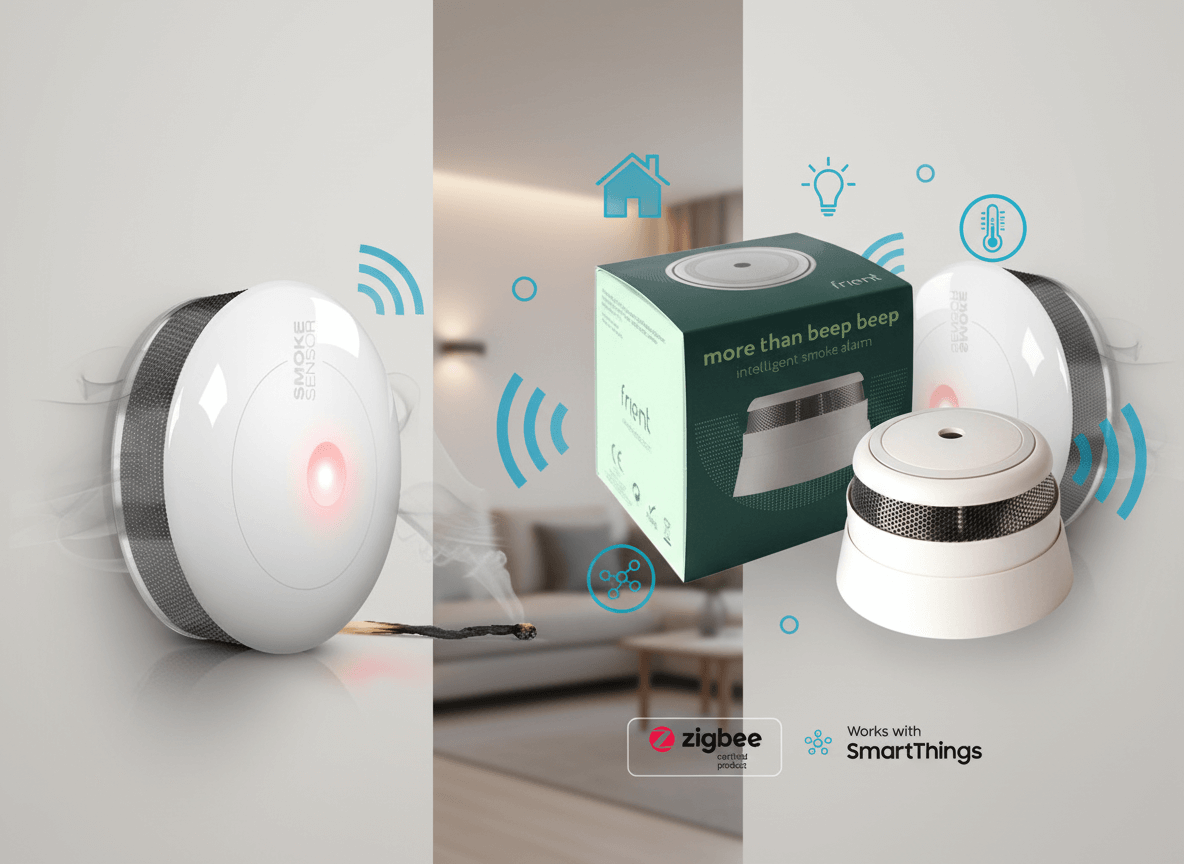 Nice Smoke Control vs Zigbee Frient Intelligent Smoke Sensor: Z-Wave vs Zigbee Fire Protection