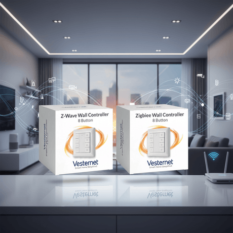 Vesternet Z-Wave Wall Controller - 8 Button vs Vesternet Zigbee Wall Controller - 8 Button: Choosing the Right Protocol for Your Smart Home