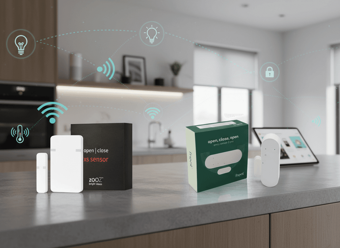 Z-Wave Plus Zooz Open Close XS Sensor vs Zigbee Frient Entry Sensor 2 Pro: Which Smart Door Sensor Fits Your Home Security Needs? - Vesternet