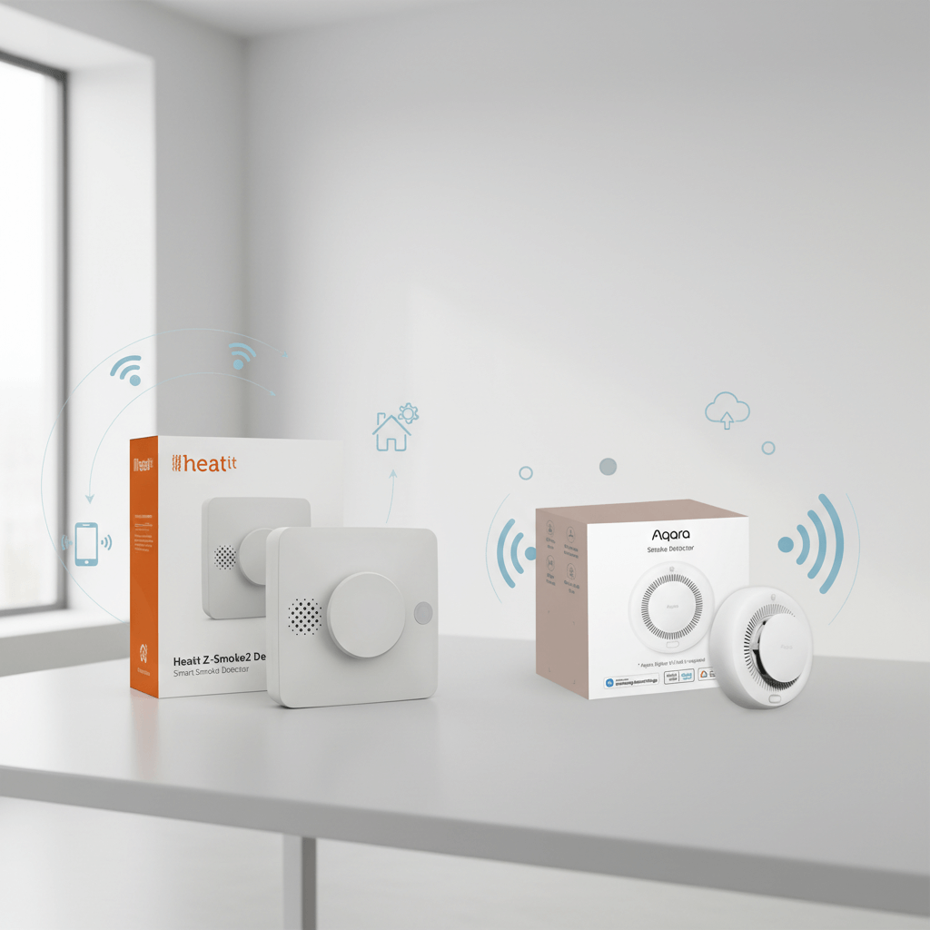 Z-Wave Heatit Z-Smoke 2 vs Zigbee Aqara Smoke Detector: Professional Installation vs Wireless Convenience