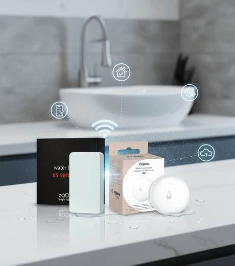 Z-Wave Plus Zooz Water Leak XS Sensor vs Aqara Water Leak Sensor T1: Smart Home Protocol Showdown for Water Protection