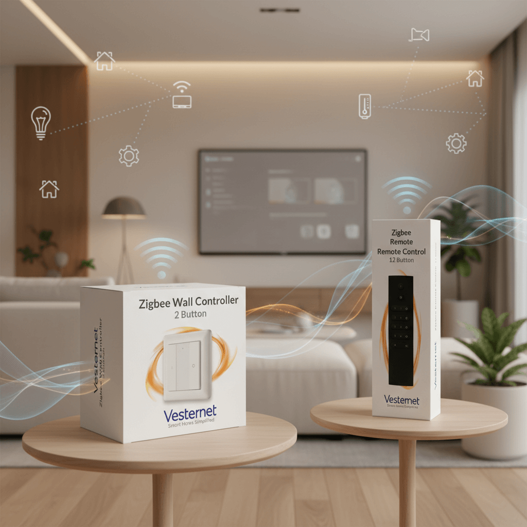 Vesternet Zigbee Wall Controller - 2 Button vs Vesternet Zigbee Remote