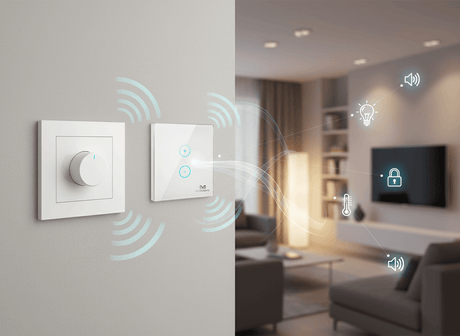 Z-Wave Heatit Z-Dim 2 250W vs Z-Wave Plus MCO Home Glass Touch Dimmer: Traditional Rotary vs Modern Touch Control
