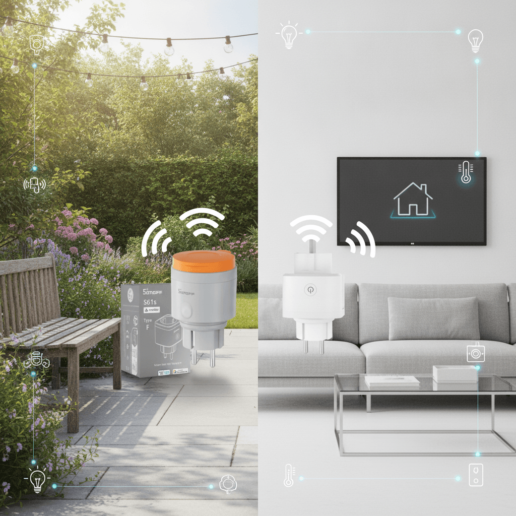 Matter Sonoff S61s Outdoor Plug vs Matter Sonoff Smart iPlug Gen2 S61s: Outdoor Resilience or Indoor Intelligence? - Vesternet