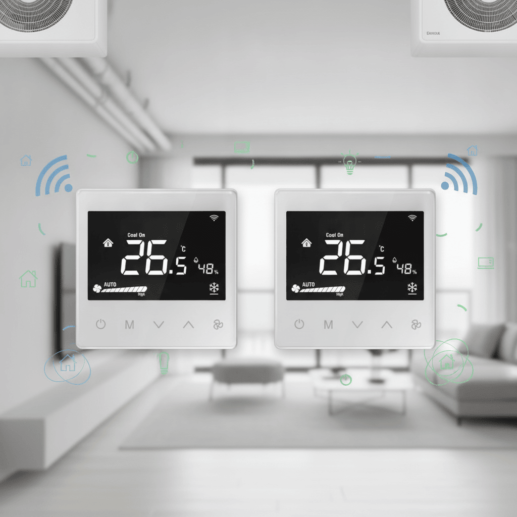 Zigbee MCO Home Fan Coil 2 Pipe Thermostat vs Zigbee MCO Home Fan Coil 4 Pipe Thermostat: Which Smart Thermostat Fits Your HVAC System? - Vesternet