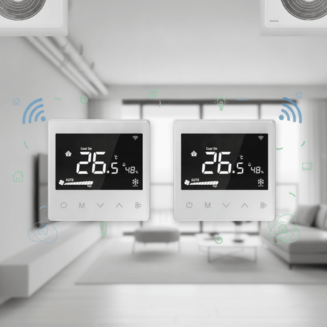 Zigbee MCO Home Fan Coil 2 Pipe Thermostat vs Zigbee MCO Home Fan Coil 4 Pipe Thermostat: Which Smart Thermostat Fits Your HVAC System? - Vesternet
