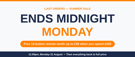 Summer Sale Extended: Final Weekend, Up to 30% Off + a Free Remote
