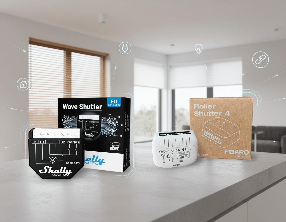 Shelly Qubino Z-Wave Shutter vs Fibaro Roller Shutter 4: Smart Window Control Showdown