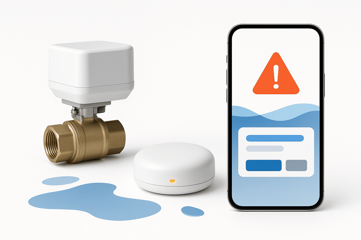 water leak detection systems infographic