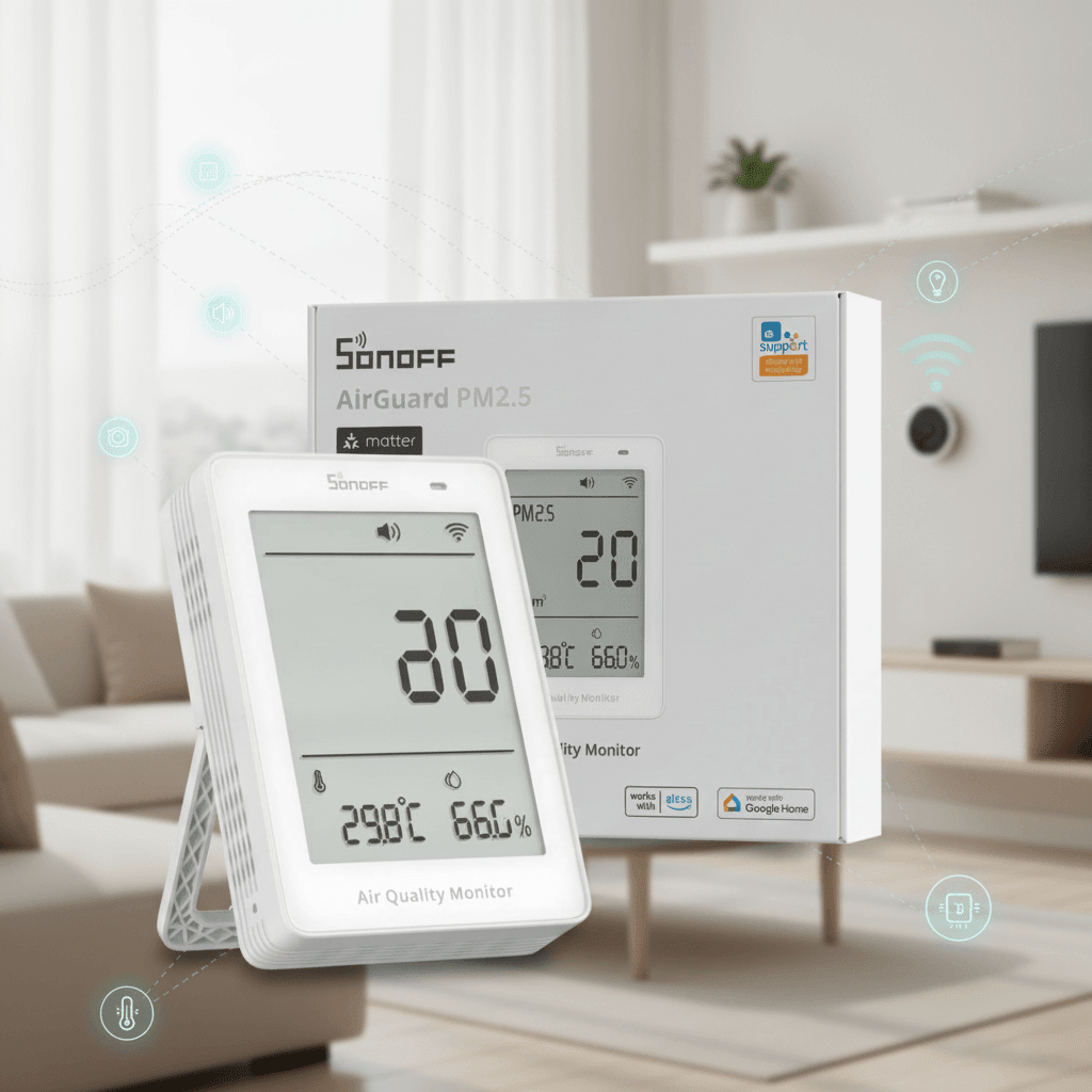Matter Sonoff AirGuard CO2 Monitor vs PM2.5/PM10 Monitor: Which Air Quality Sensor Is Right for Your Smart Home? - Vesternet