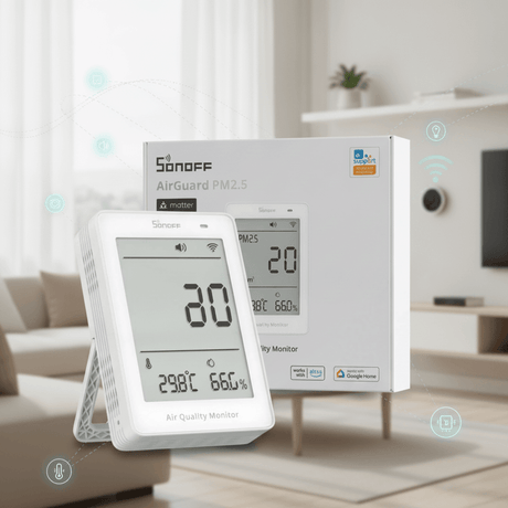 Matter Sonoff AirGuard CO2 Monitor vs PM2.5/PM10 Monitor: Which Air Quality Sensor Is Right for Your Smart Home? - Vesternet