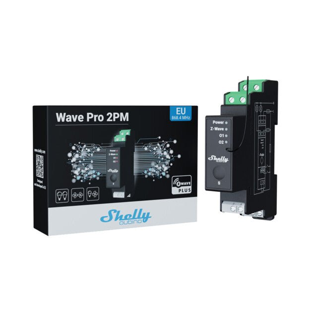Shelly Qubino Wave PRO 2PM - QPSW - 0A2P16EU - Vesternet