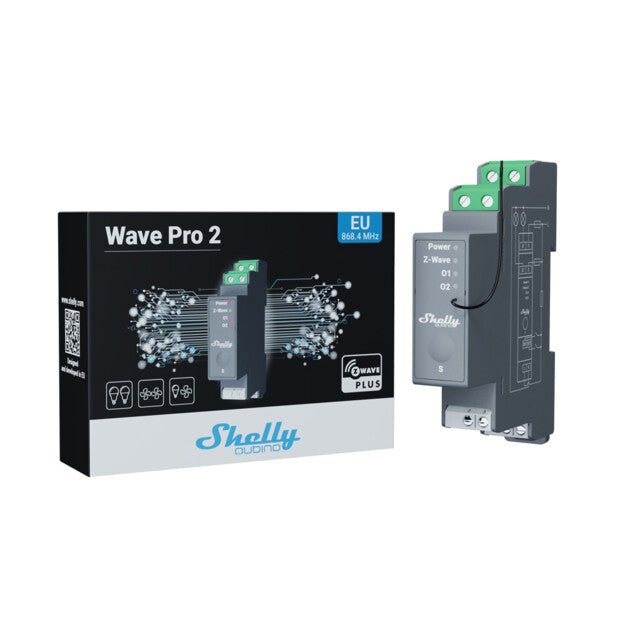 Shelly Qubino Wave PRO 2 - QPSW - 0A2X16EU - Vesternet