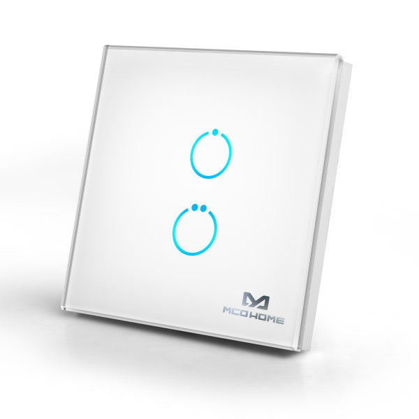 Zigbee MCO Home Glass Touch 2 Button Switch