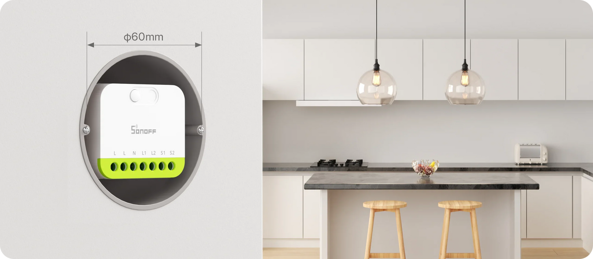 Zigbee Sonoff Mini Duo 2-Gang Smart Switch