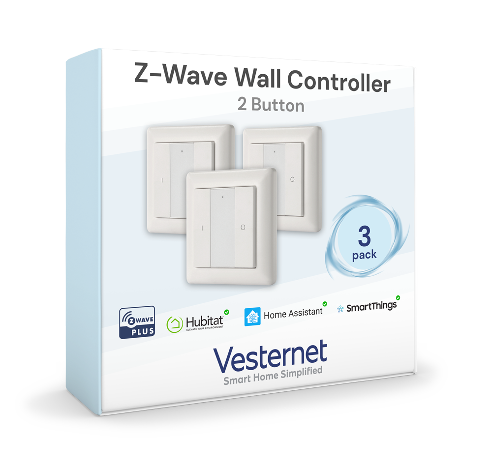 Vesternet Z-Wave Wall Controller - 2 Button