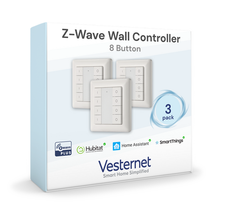 vesternet Z-Wave Controlador de pared - 8 botones