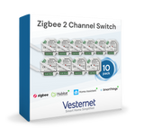 vesternet Zigbee Interruptor de 2 canales