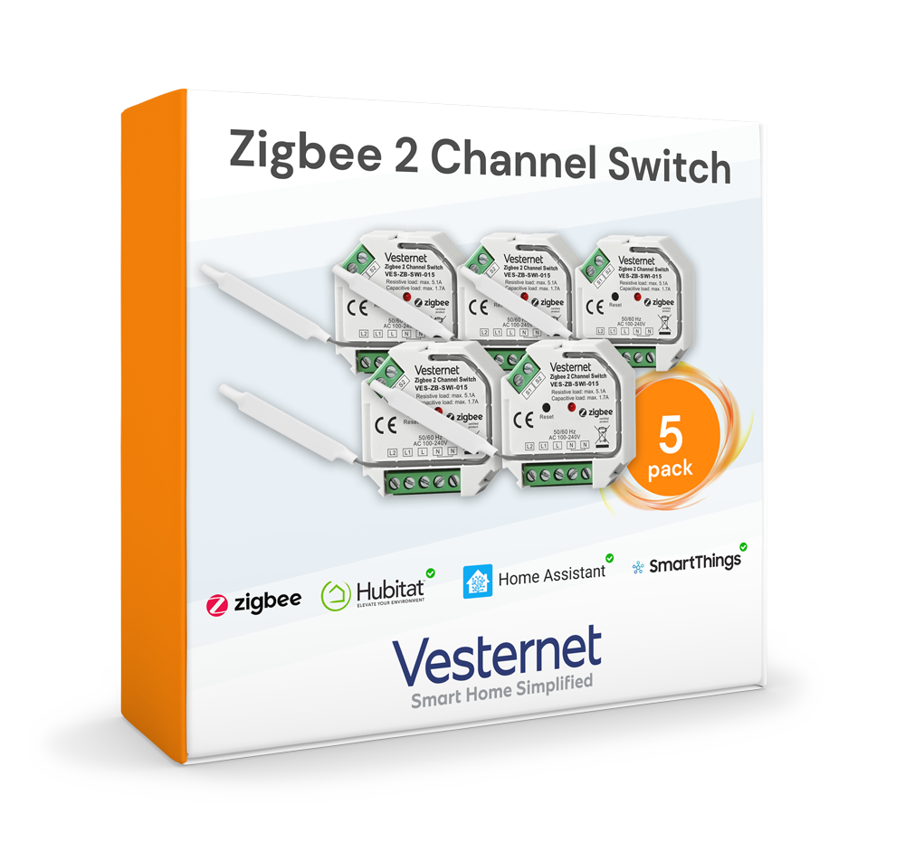 vesternet Zigbee 2-kanals kontakt