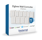 Vesternet Zigbee Wall Controller - 2 Button - VES - ZB - WAL - 006 - 10PACK - Vesternet