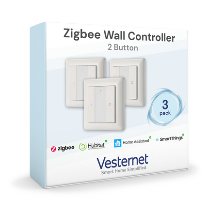 vesternet Zigbee Controlador de pared - 2 botones