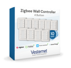 Vesternet Zigbee Wall Controller - 4 Button - VES - ZB - WAL - 011 - 10PACK - Vesternet